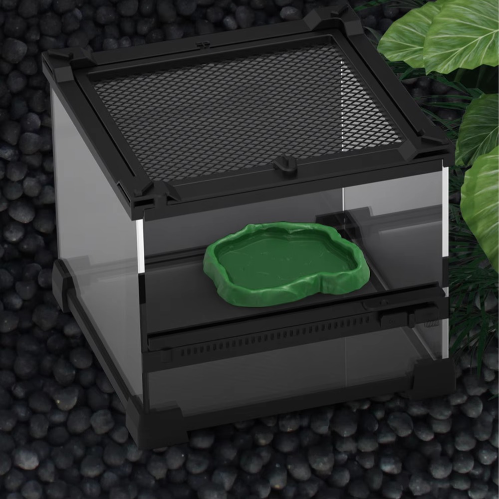 Water Dish Reptile - New ABS Resin Reptile Feeder Bowl