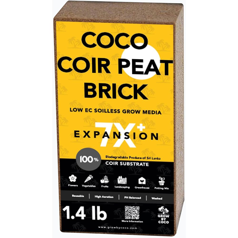 Substrate Coconut Fiber - 650g Brick - Premium Organic CPeat
