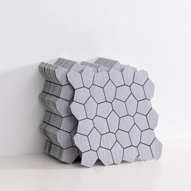 Minimalist Hexagonal Brushed S - Pvc Panel Background 评论和价格