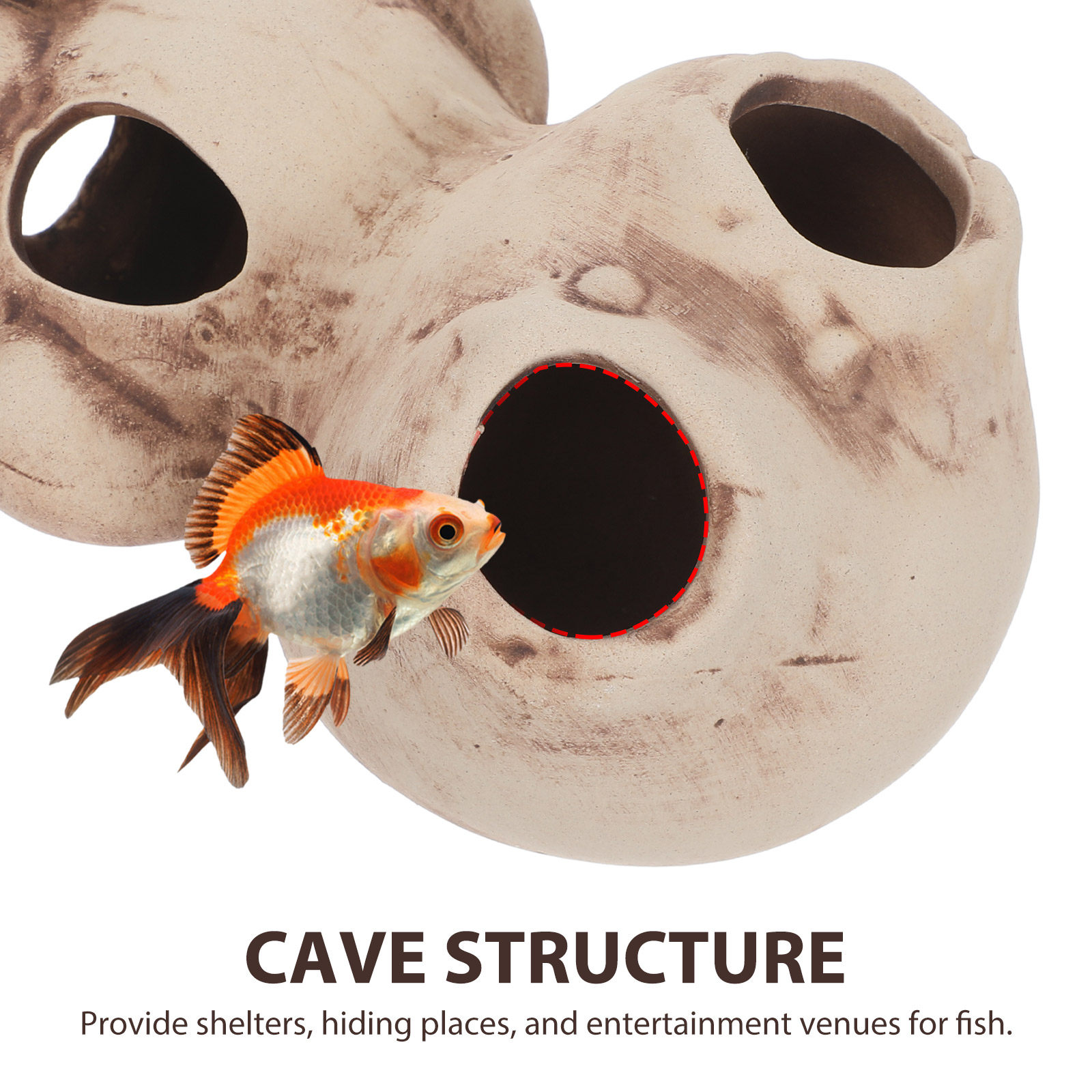Aquarium Shrimp Shelter House  - Hide Cave Ceramic 评论和价格