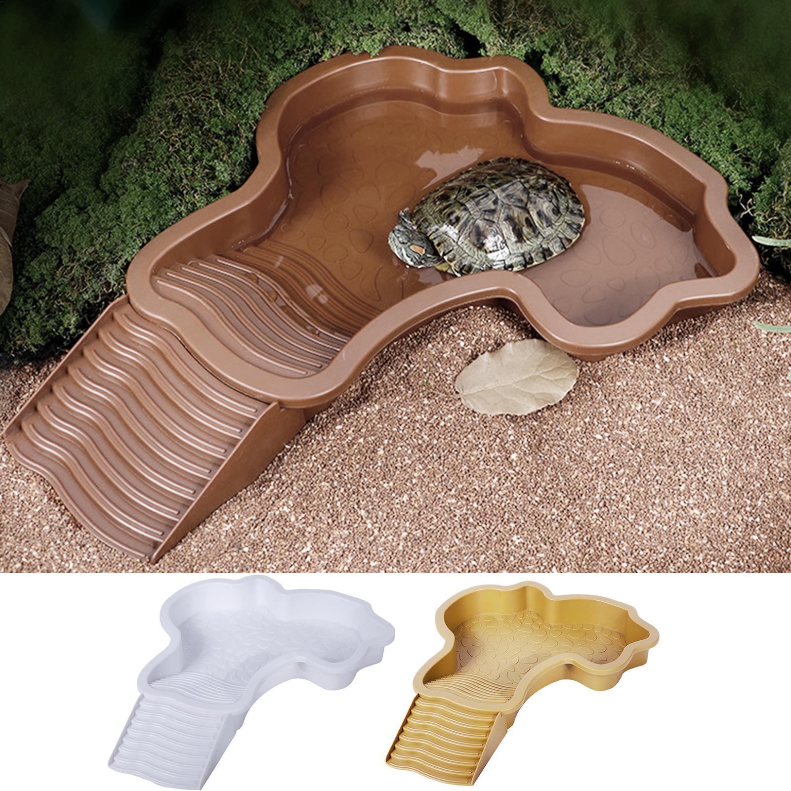 Reptile Bathing Pool with Ramp - Water Dish Reptile 评论和价格