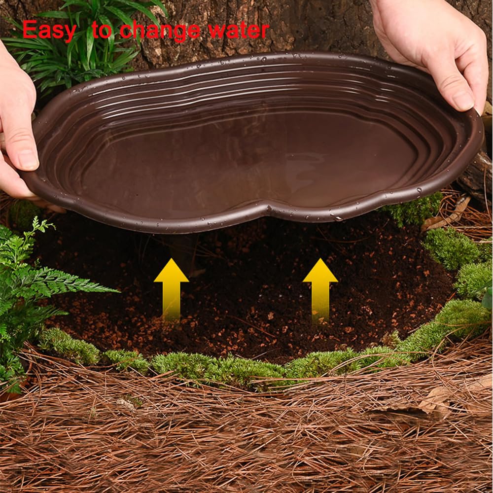 Reptile Bathing Dish Amphibian - Water Dish Reptile 评论和价格