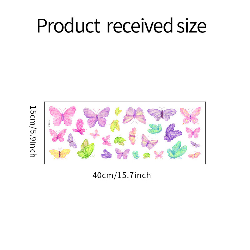 Romantic butterfly Wall Sticke - Pvc Panel Background 评论和价格