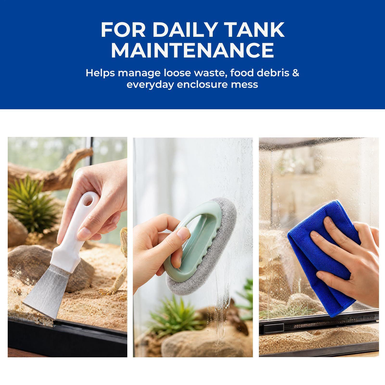 Reptile Tank Cleaning Kit With - Feeding Tong Stainless 评论和价格