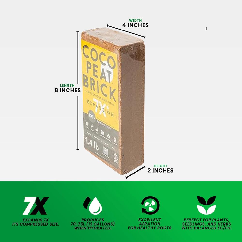 650g Brick - Premium Organic C - Substrate Coconut Fiber 评论和价格