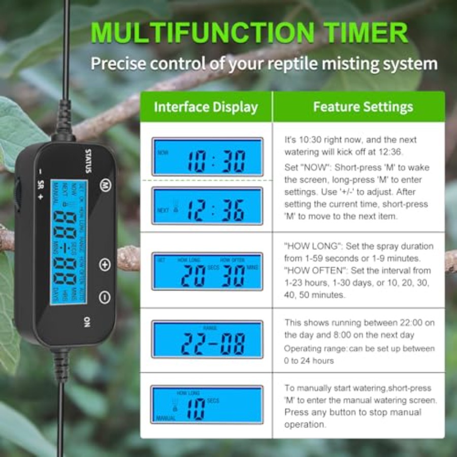 Reptile Misting System for Ter - Misting Nozzle Reptile 评论和价格