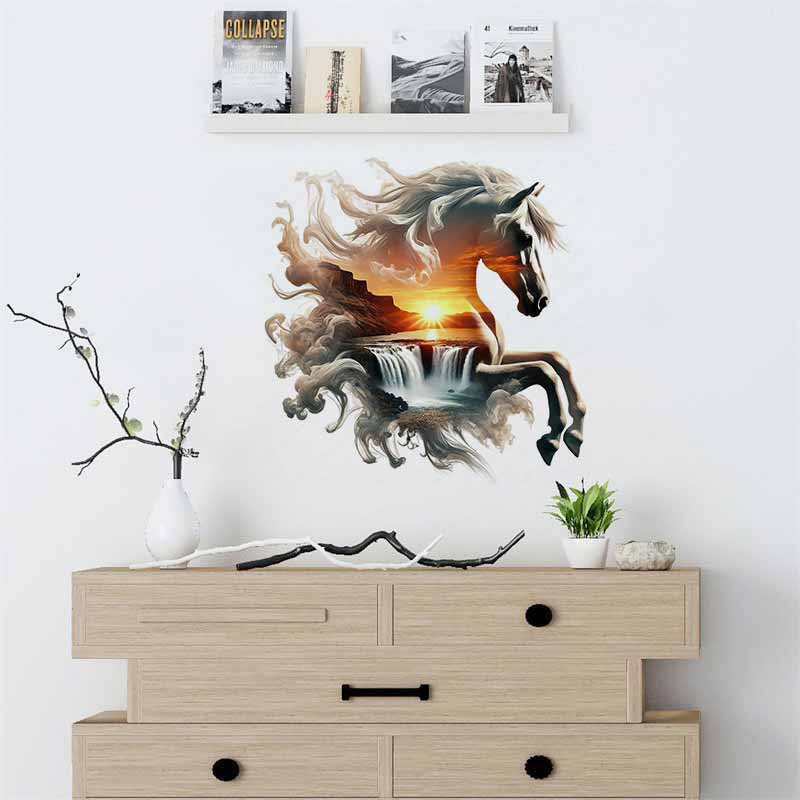 Majestic Horse Nature Stickers - Pvc Panel Background 评论和价格