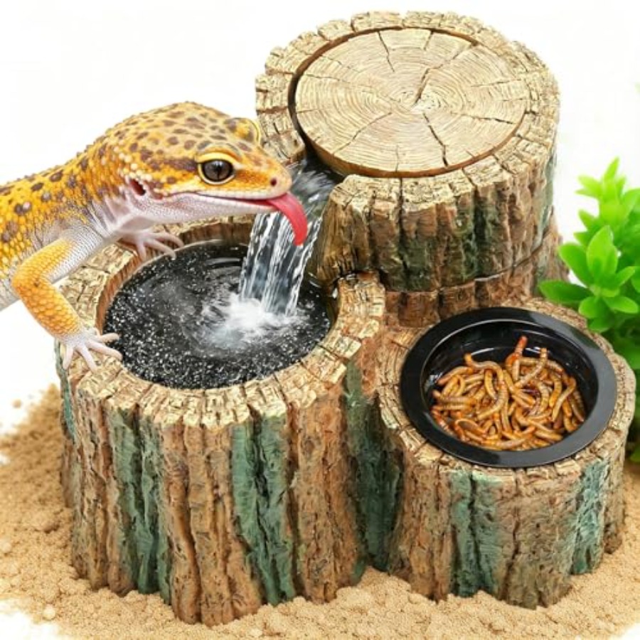2 in 1 Reptile Water Fountain  - Water Dish Reptile 评论和价格