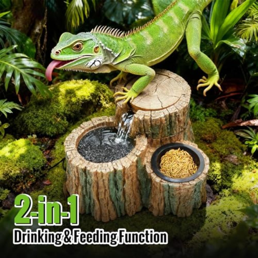 2 in 1 Reptile Water Fountain  - Water Dish Reptile 评论和价格